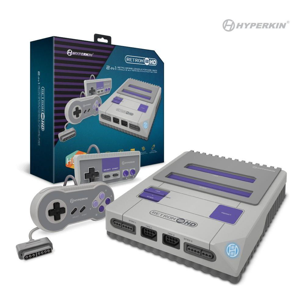 Console Retron 2 HD (NES/SNES) (Gris)