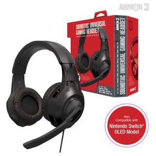 SoundTac Universal Gaming Headset for Switch, PS4, Xbox One,  Wii U,  XBOX 360,  PC/Mac - Armor3