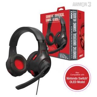 SoundTac Universal Gaming Headset for Switch, PS4, Xbox One,  Wii U,  XBOX 360,  PC/Mac - Armor3