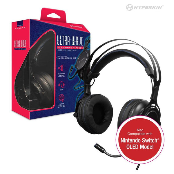 Ultra Wave USB Gaming Headset for PS4, PS3, Nintendo Switch, PC/ Mac