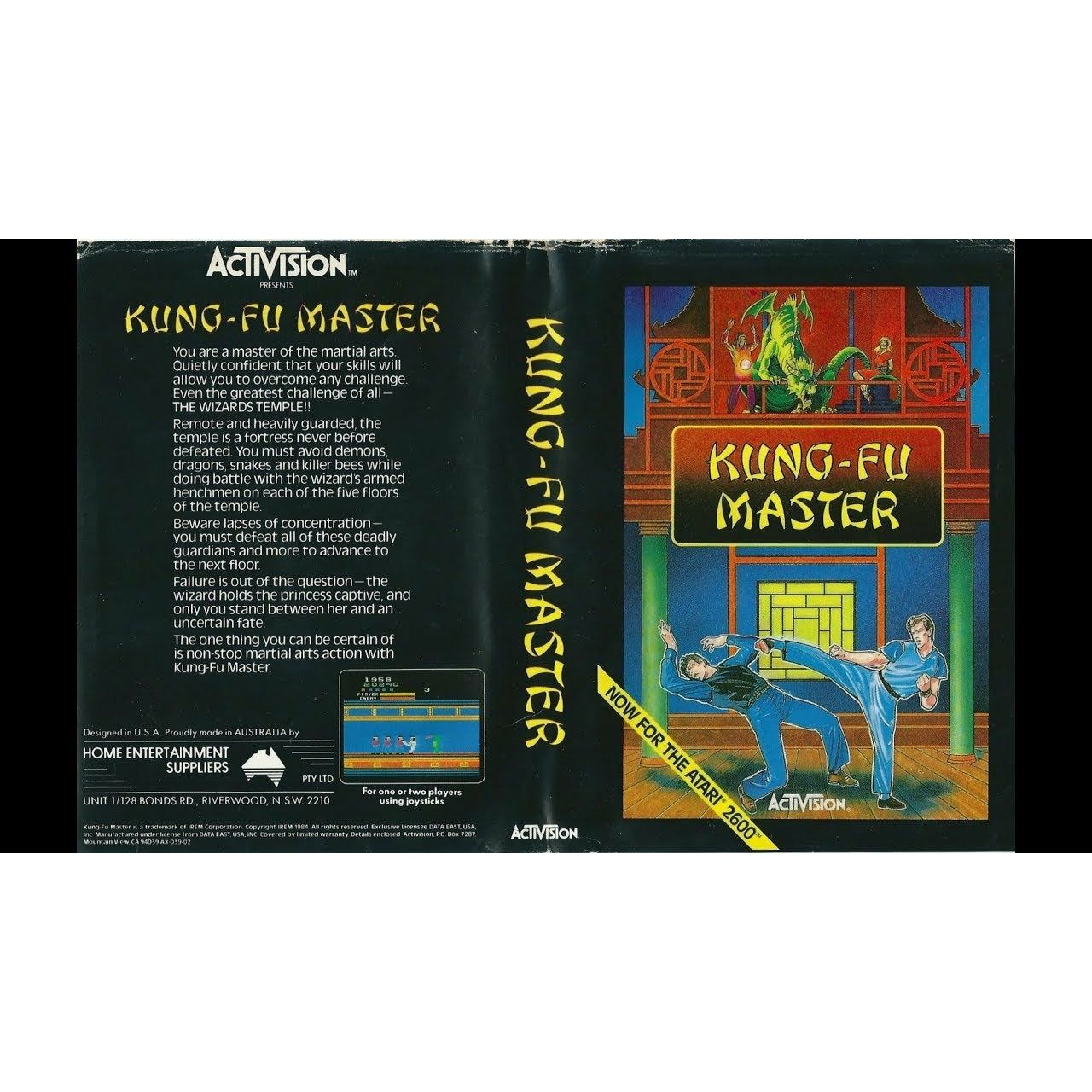 Atari 2600 - Kung-Fu Master (cartouche uniquement)