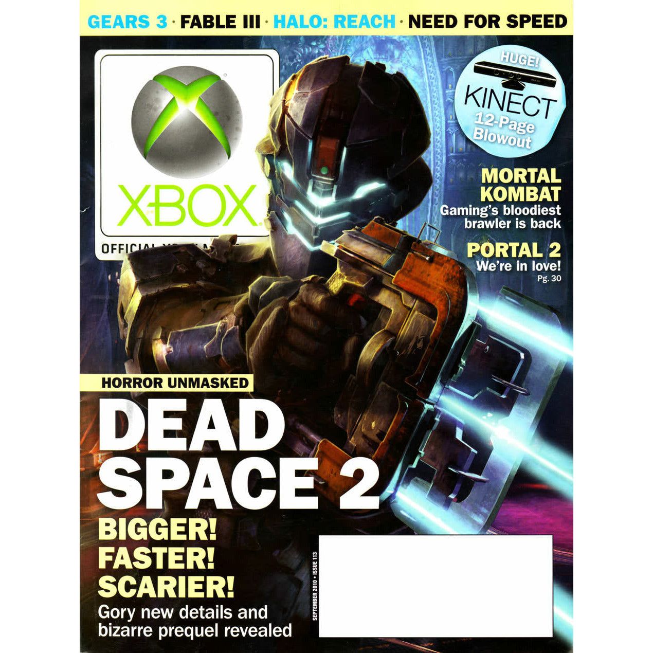 Official Xbox Magazine - Dead Space 2 - September 2010