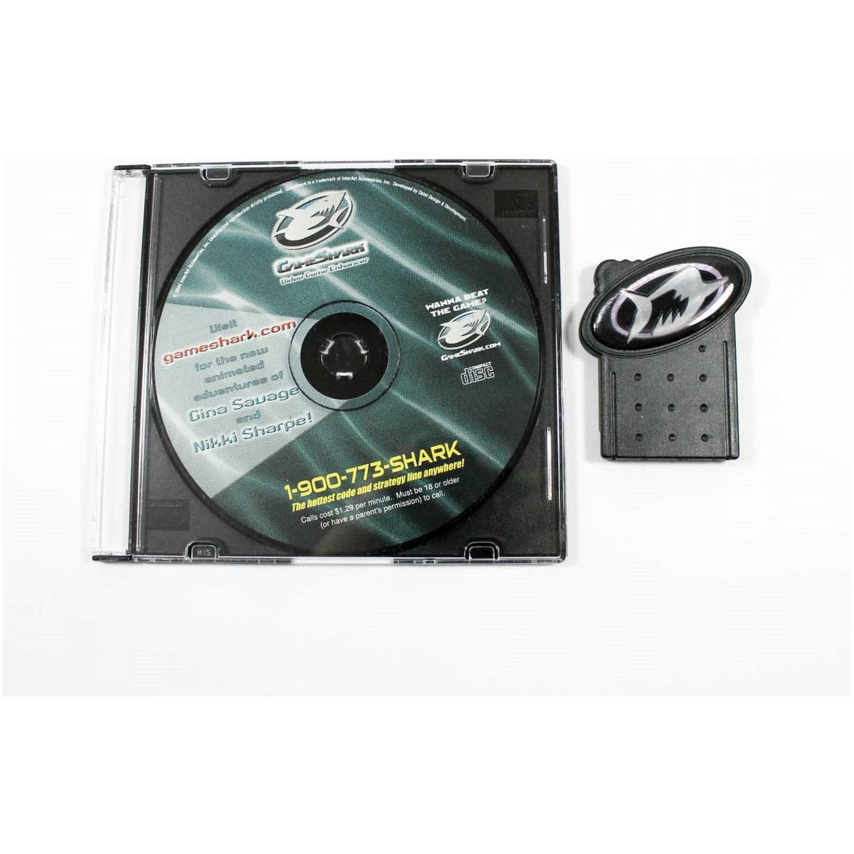 PS1 GameShark CDX Disc and Memory Card