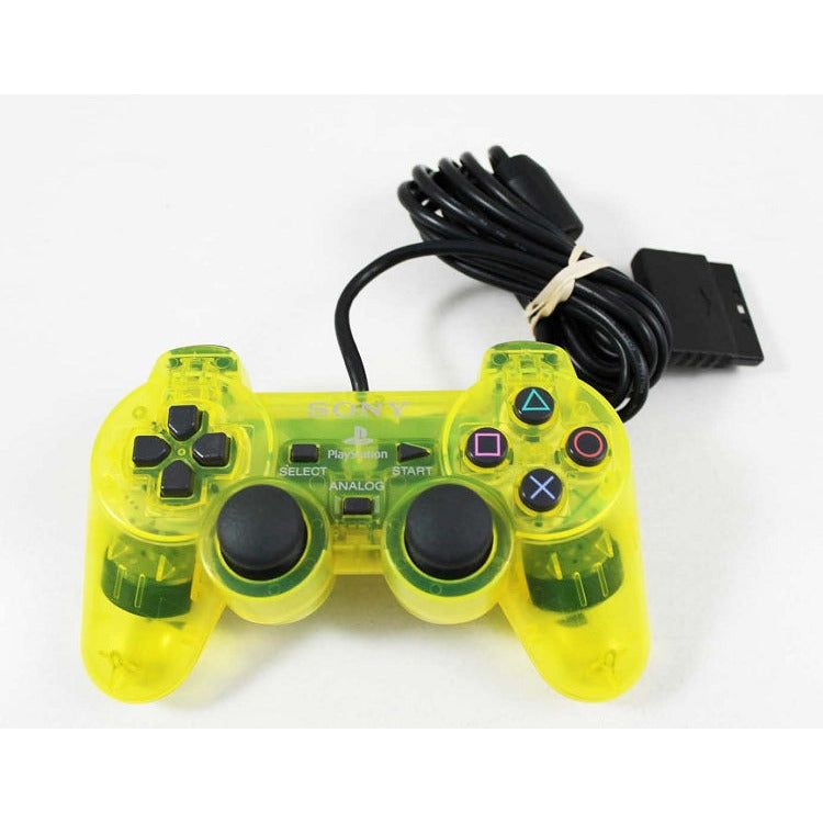 Sony Branded PlayStation 2 DualShock Controller (Clear Lemon Yellow)