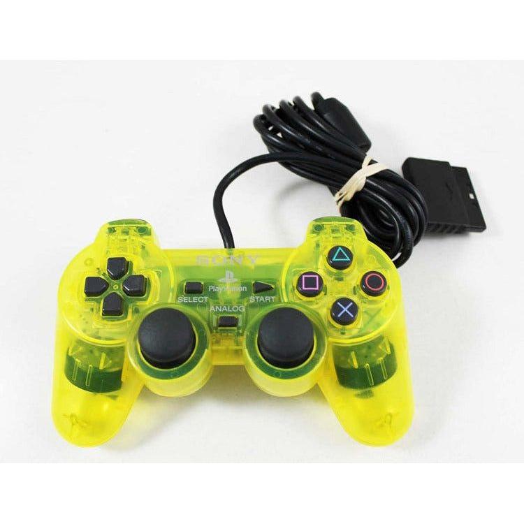 Manette PlayStation 2 DualShock de marque Sony (jaune citron clair)
