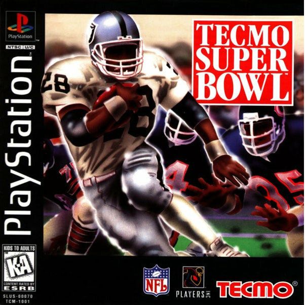 PS1 - Tecmo Super Bowl (Printed Coverart)