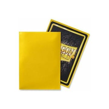 Dragon Shield Sleeves Classic Glossy (100 Pack) (Yellow)