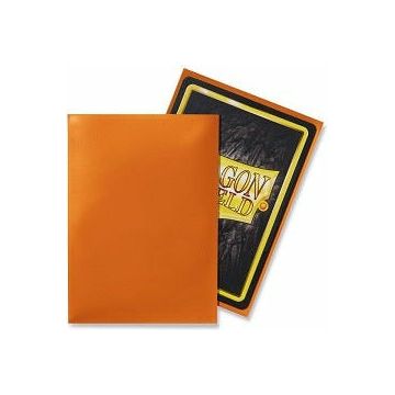 Dragon Shield Sleeves Classic Glossy (100 Pack) (Orange)