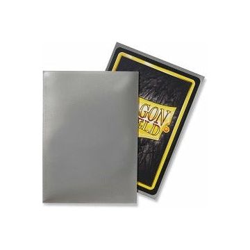 Dragon Shield Sleeves Classic Glossy (100 Pack) (Silver)