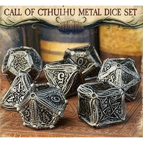 Dice - 7 Piece Metal Call of Cthulhu Dice