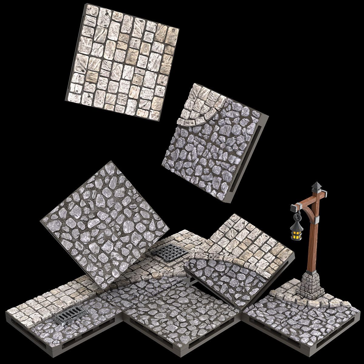 D&D - Warlock Tiles - Town Square - Town & Village