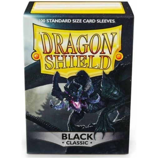 Dragon Shield Sleeves Classic Glossy (100 Pack) (Black)