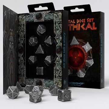 Dice - 7 Piece Metal Mythical Dice