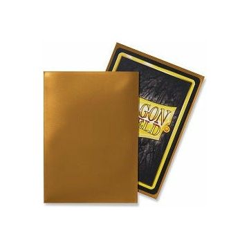 Dragon Shield Sleeves Classic Glossy (100 Pack) (Gold)