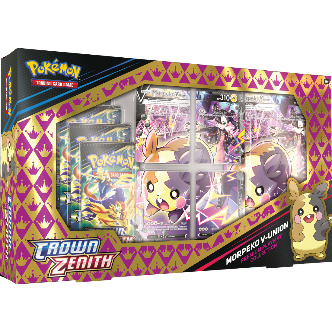 Pokémon - Collection de tapis de jeu Premium Crown Zenith Morpeko V-Union
