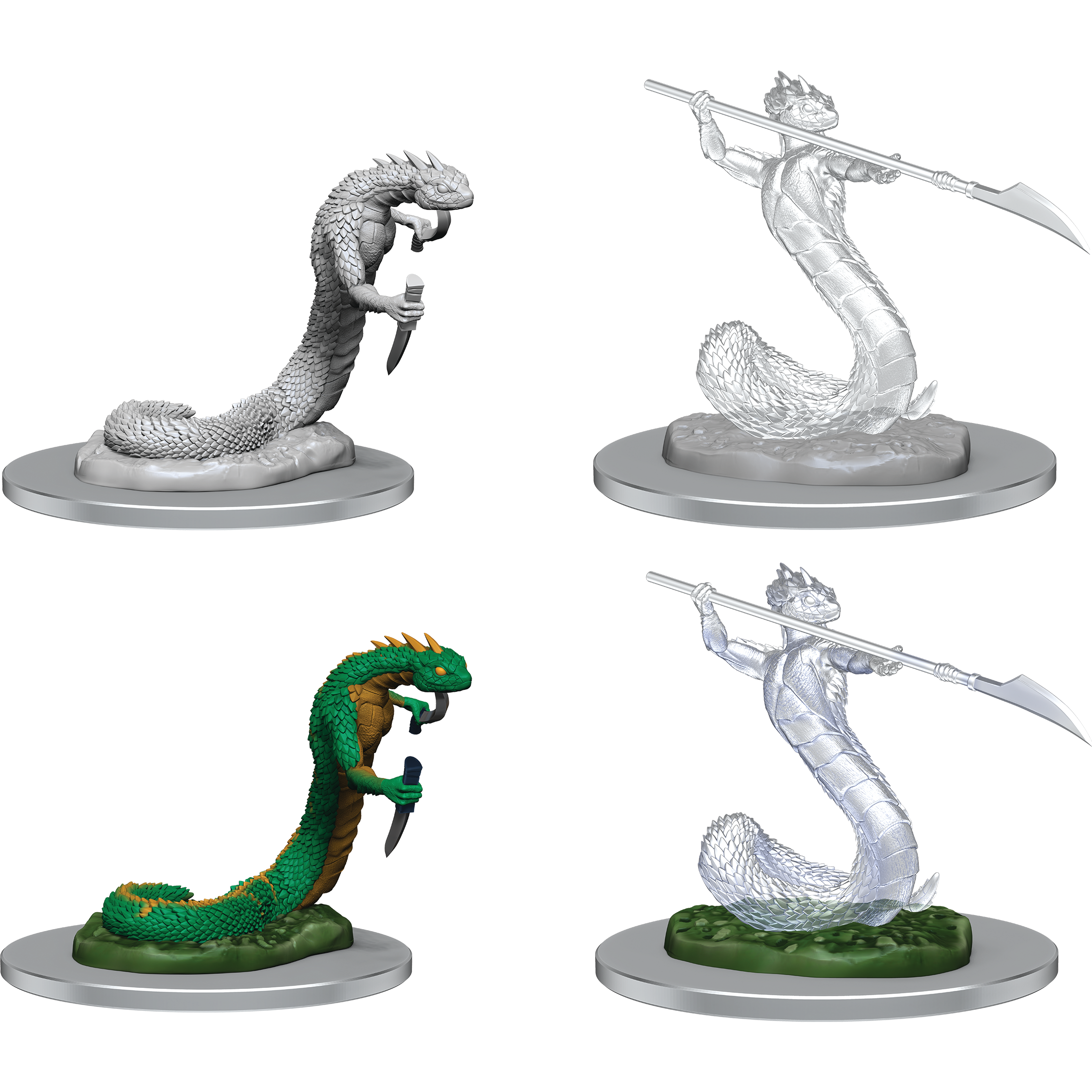 D&D - Minis - Critical Role Miniatures - Serpantfolk & Serpent Ghost