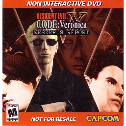 Resident Evil Code Veronica X Rapport de Wesker DVD non interactif