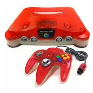 Nintendo 64 System - Clear Red Edition