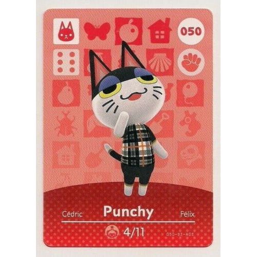 Amiibo - Carte Punchy Animal Crossing (#050)