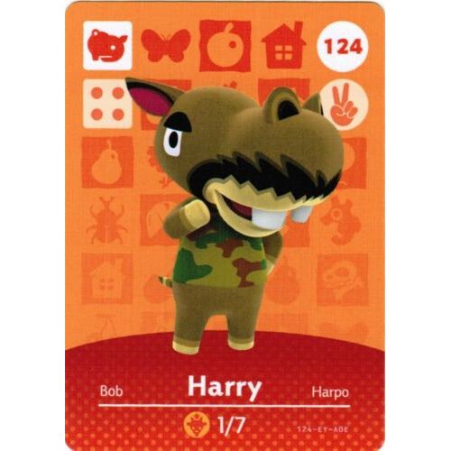 Amiibo - Carte Animal Crossing Harry (#124)