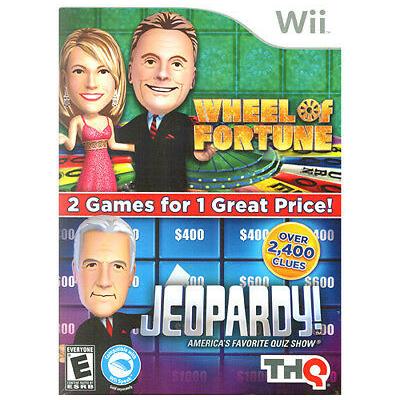 Wii - Jeopardy & Wheel of Fortune Gameplay Fun Double Pack