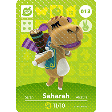 Amiibo - Carte Animal Crossing Saharah (#013)