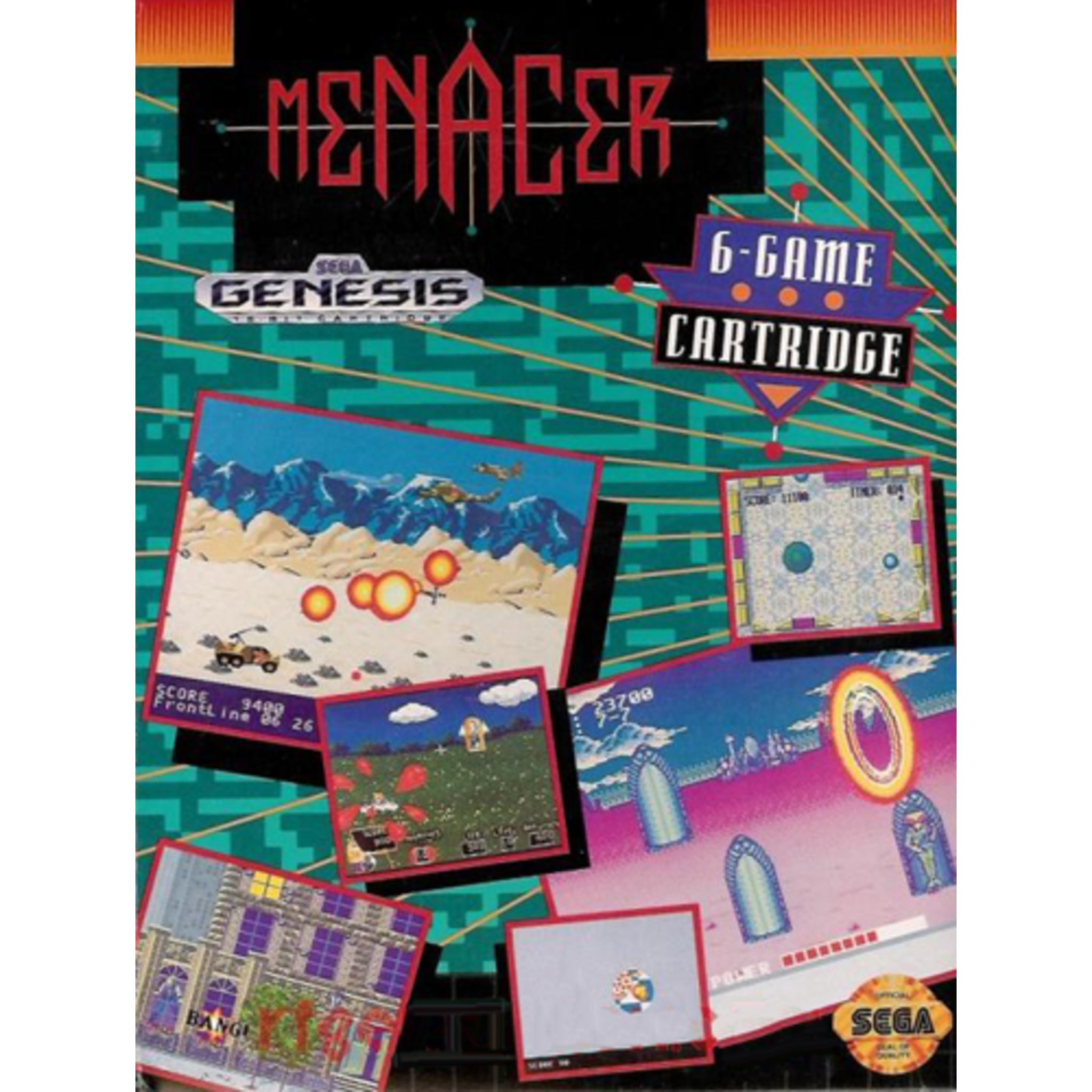 Genesis - Menacer 6-Game Cartridge (Cartridge Only)