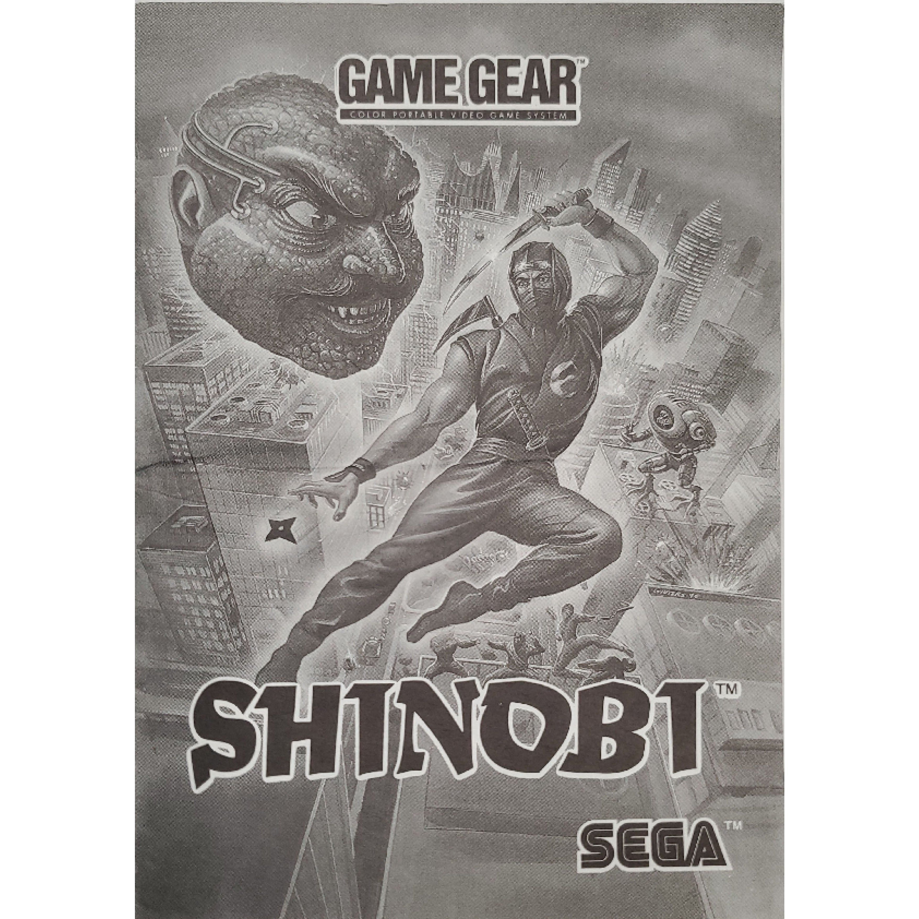GameGear - Shinobi (Monochromatic Manual)