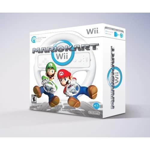 WII - Mario Kart Wii + Wii Wheel!