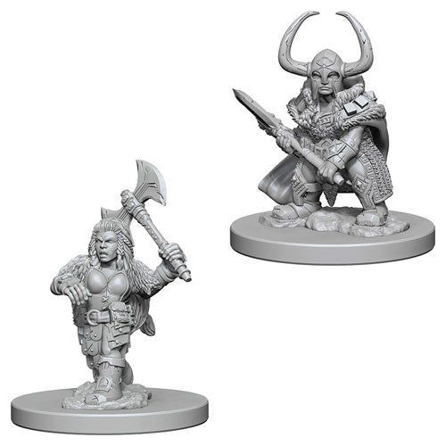 D&D - Minis - Nolzurs Marvelous Miniatures - Dwarf Female Barbarian