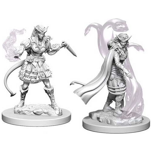 D&D - Minis - Nolzurs Marvelous Miniatures - Tiefling Female Sorcerer