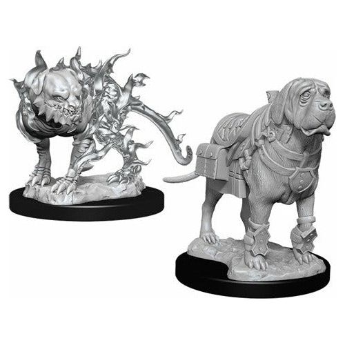 D&D - Minis - Nolzurs Marvelous Miniatures - Mastiff & Shadow Mastiff